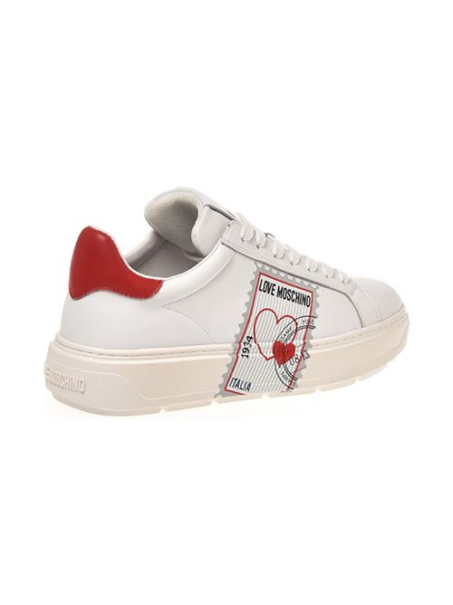 SNEAKERD.BOLD40 VIT.BIANCO+ROSSO LOVE MOSCHINO | JA15254G1HIAC/10A